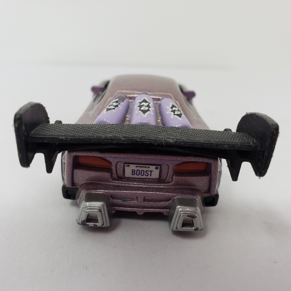 Disney Pixar Cars BOOST Supercharged Diecast Purple Car with Red Rims - Picture 8 of 14